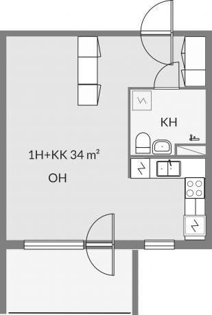 Floor plan of apartment a7