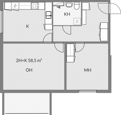 Floor plan of apartment c21
