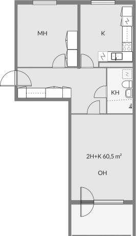 Floor plan of apartment c19