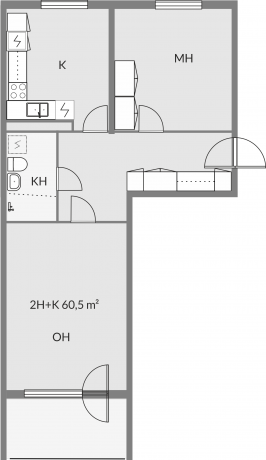 Floor plan of apartment c23