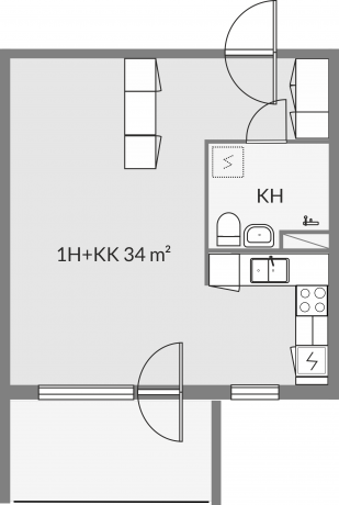 Floor plan of apartment c20