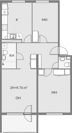 Floor plan of apartment b12