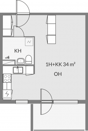 Floor plan of apartment a5