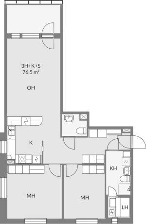 Floor plan of apartment d40