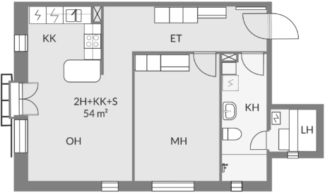 Floor plan of apartment d37