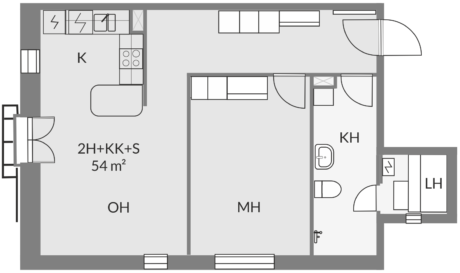 Floor plan of apartment d37