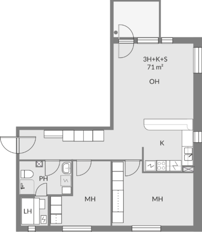Floor plan of apartment a7